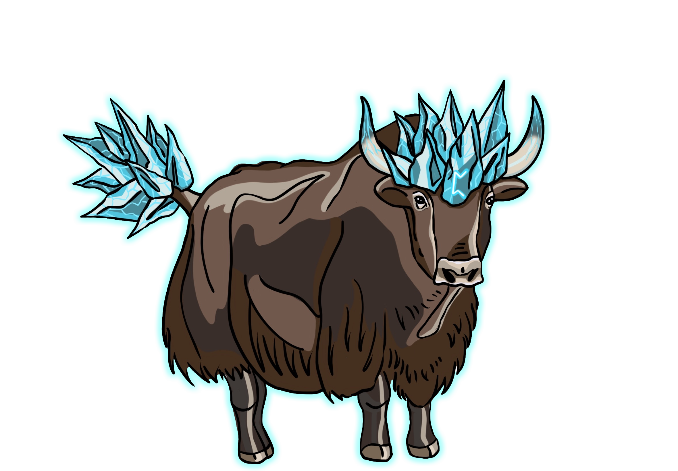 Glacial Yak Illustration