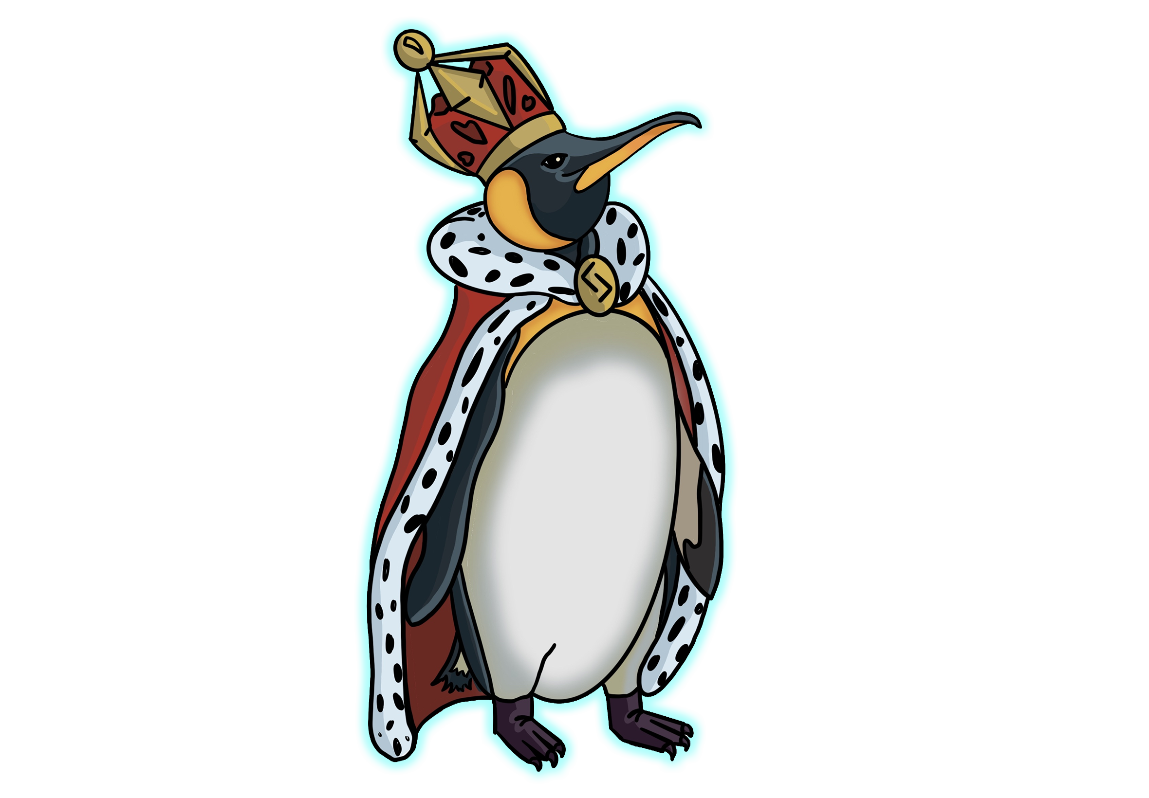 King Penguin Illustration